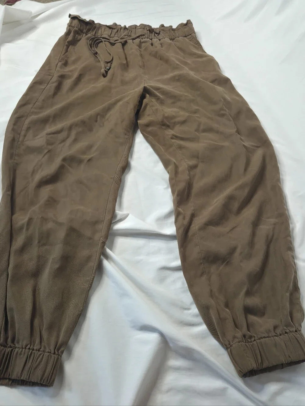 Banana Republic Olive Drawstring Jogger Pants